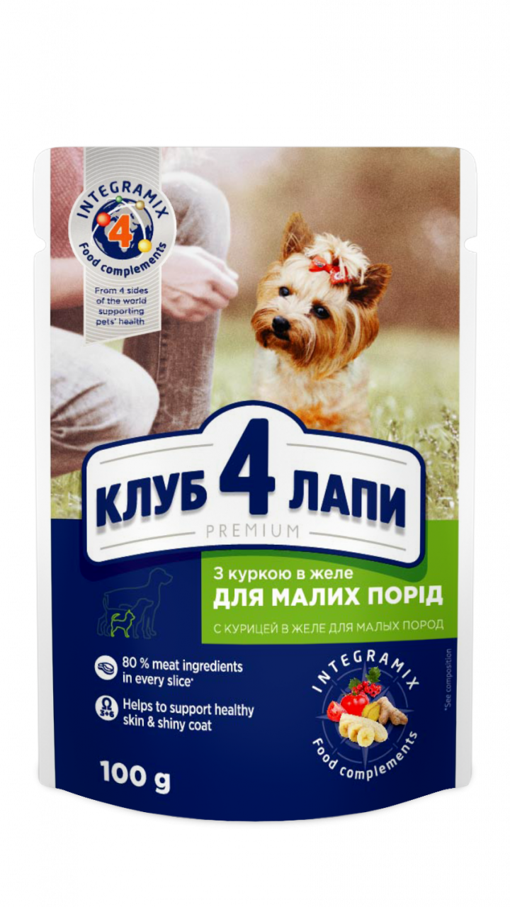CAP Premium вологий корм для собак з куркою 0,1 кг