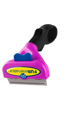 FURminator фіолетовий 46*8 мм з КНОПКОЮ для довгошерсних котів Китай