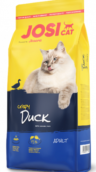 JosiCat Crispy Duck (10), сухий ком для котів.
