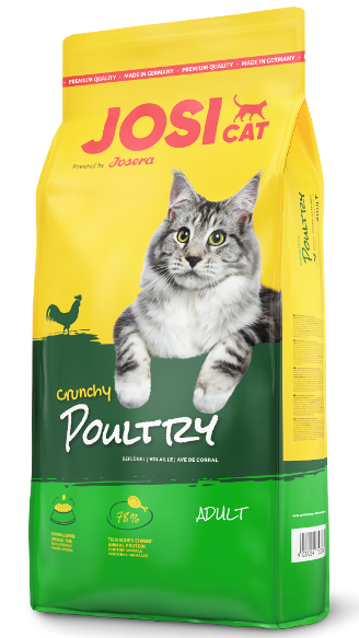 JosiCat Crunchy Poultry (10), сухий ком для котів.