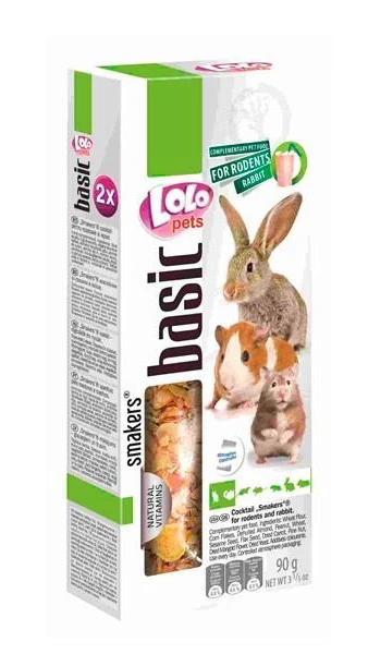 Колосок для гризунів і кроликів  коктейль 90 гр *Lolopets*