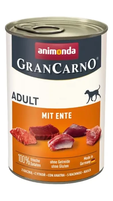 Корм GranCarno Adult with Duck консервований для собак качкою 400г