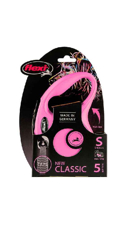 Рулетка NEW CLASSIC S 5m/15kg (лента) рожева