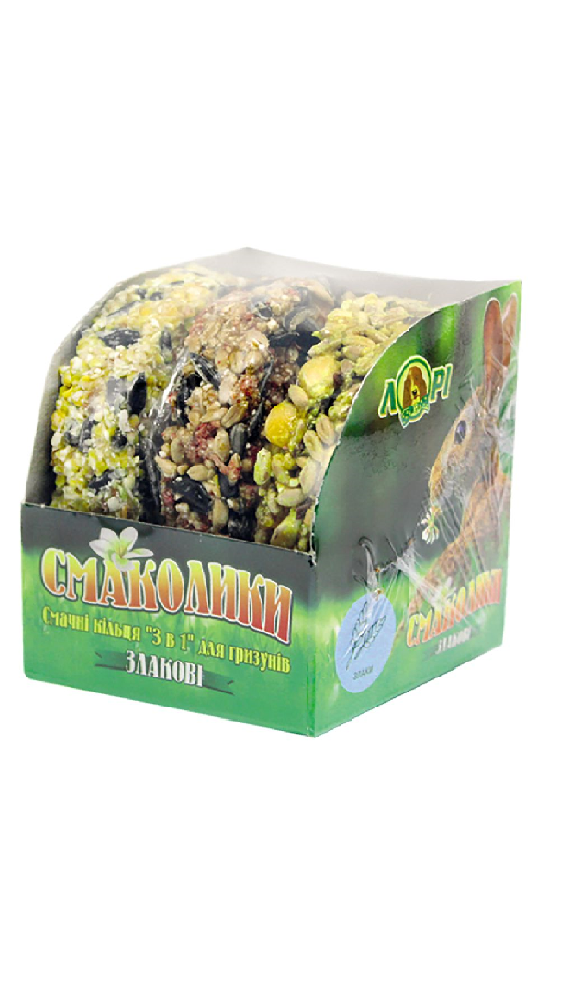 СМАКОЛИКИ для гризунів ЗЛАКОВІ КІЛЬЦЯ “3в1”