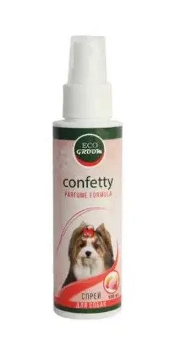 Спрей парфум для собак ECO GROOM, СONFETTY з ароматом фрпуктового морозива 100мл