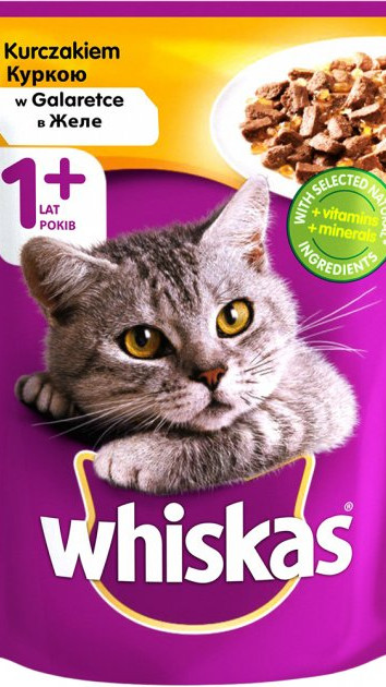 Whiskas з куркою желе 85г
