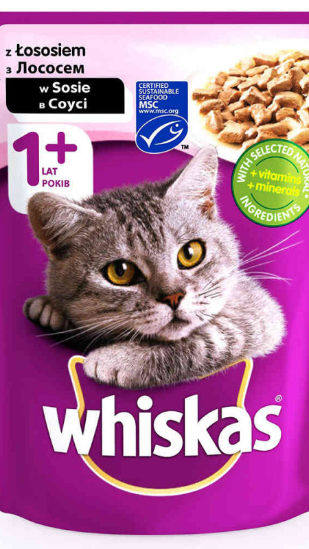 Whiskas з лососем у соусі 85 г