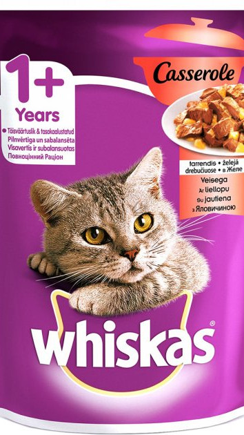 Whiskas з яловичиною 0,85г