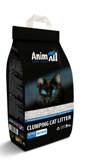 Наповнювач Анімалл Бентонітовий 5 к г маленька фракція