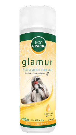 Шампунь GLAMUR з норкмаслом відновлювальний концентрат 1:10